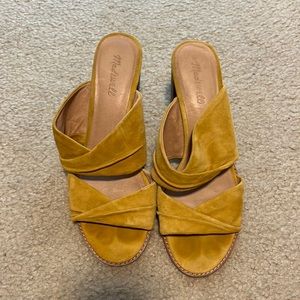 Madewell heeled slip on sandals